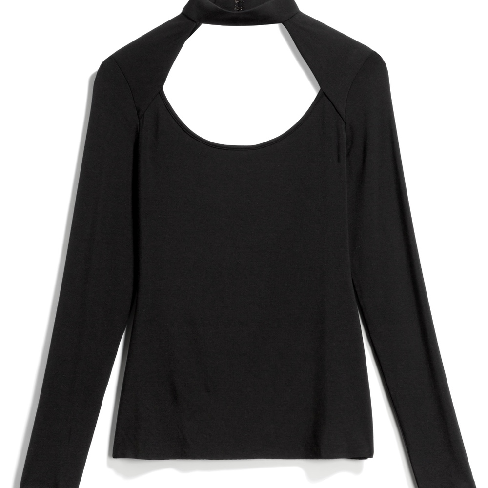 BAILEY44 Wide Shot Cut-Out Knit Top Size: M